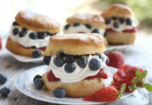 Strawberry-Blueberry shortcake