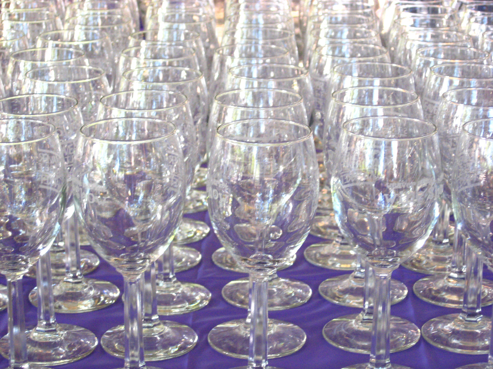 Wine show glasses