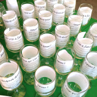 Wine show glasses