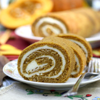 Pumpkin roulade