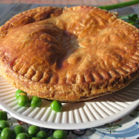 pot pie with peas
