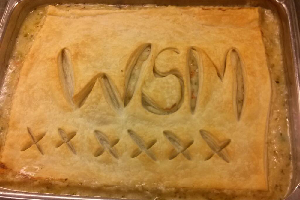 Pot pie on the hot bar