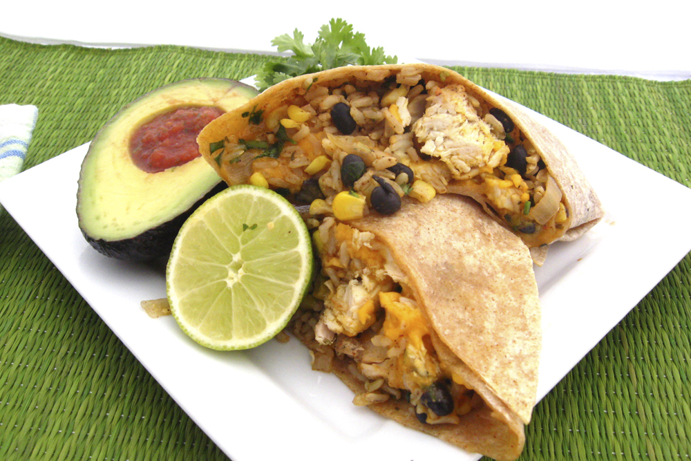 Chicken burrito