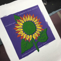 tee being printed