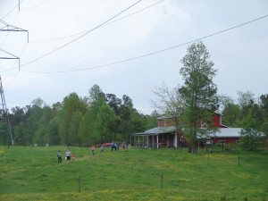 tourists on the farm