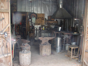 The blacksmith forge