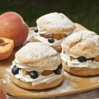 peach blueberry shortcakes