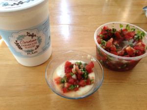 Yogurt with Salsa