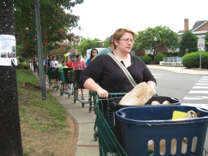 delivering food