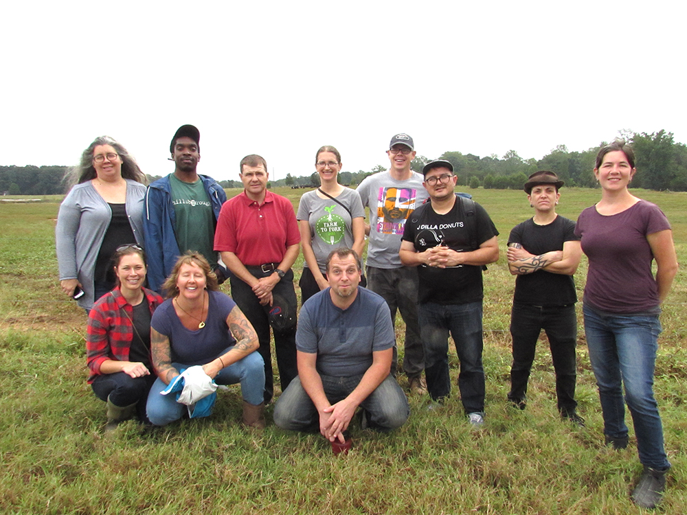 The staff with Bradley Mills