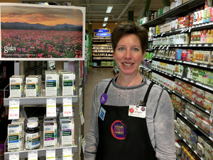 Stacy in the wellness aisle