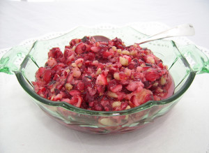 Fresh cranberry relish