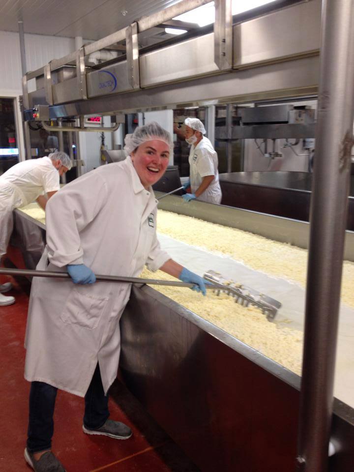 Peg makes cheese