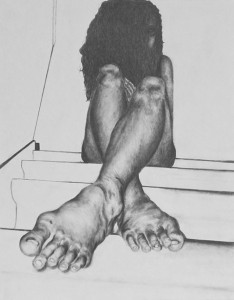 drawing of woman