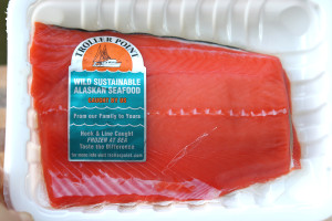 salmon in package