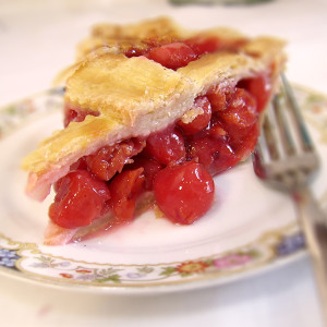 Cherry pie slice