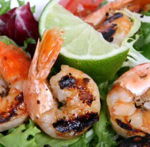 shrimp with lime