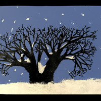 winter tree art