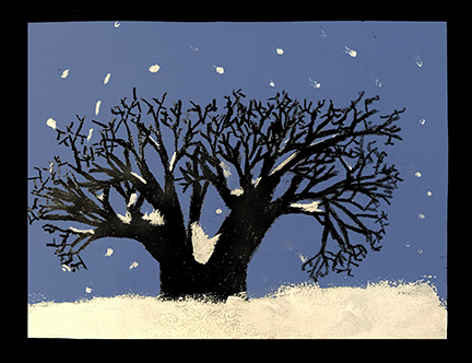 winter tree art