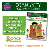 poster for PORCH food campaign