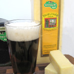 pint of beer and Dubliner cheese