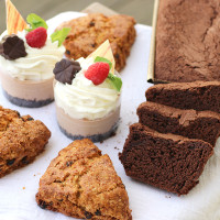 plate full of pastries