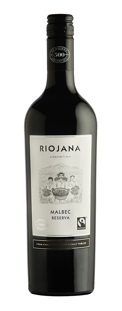 Riojana wine bottle, Malbec Reserva