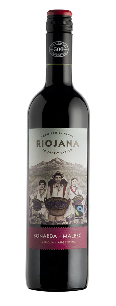 Riojana wine bottle, Bonarda Malbec