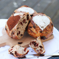 chocolate cherry bread loaves