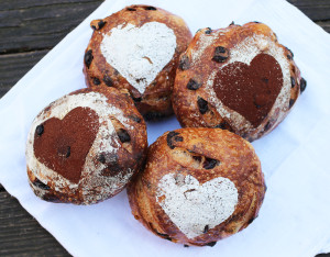 chocolate cherry bread loaves