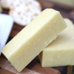 Squares of Dubliner cheese