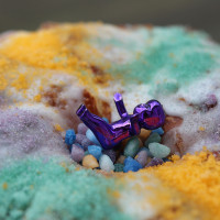 king cake with plastic baby