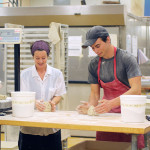shaping irish soda bread