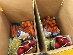 boxes of produce