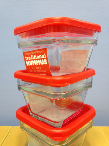 stack of glass containers with lids