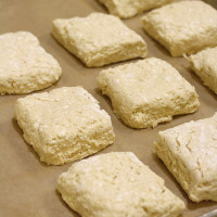 biscuits before baking