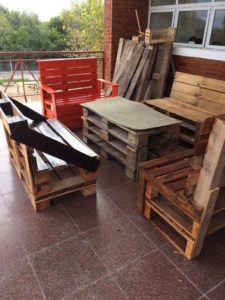 furniture built of pallets