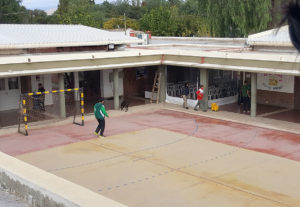 courtyard in the school