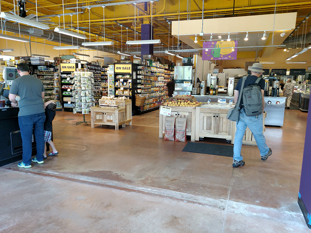 spacious entrance of store