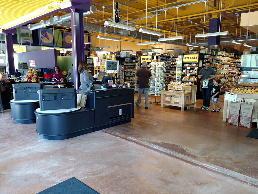 spacious entrance of store