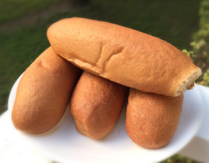 hot dog buns on plate