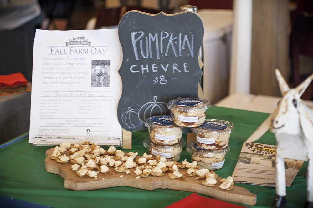 chevre samples at Curds & Crafts