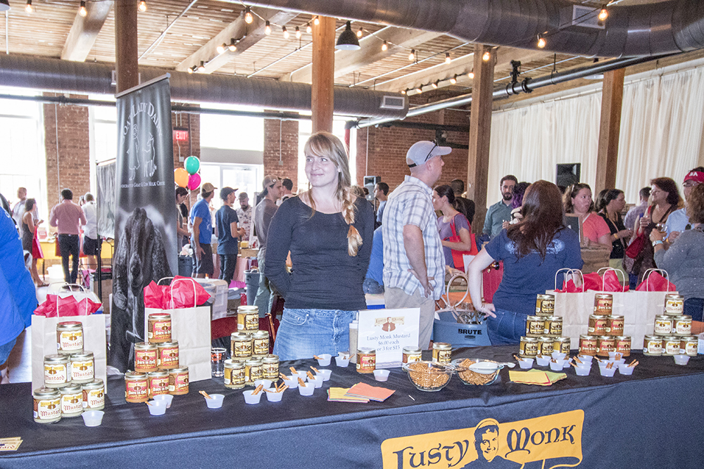 Mustard samples at Curds & Crafts