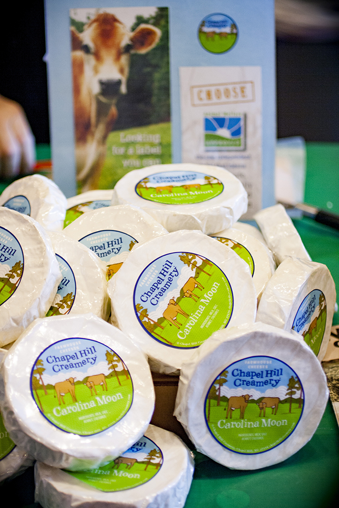 cheese wheels at Curds & Crafts