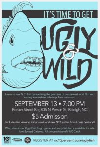 movie poster for Ugly & Wild, showing fish with teeth