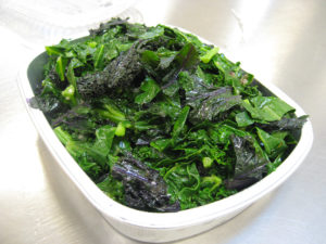 greens in a container