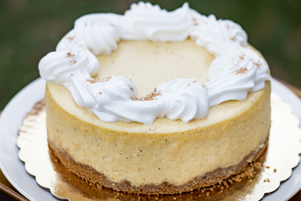 eggnog cheesecake