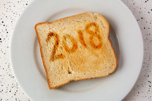 toast that has 2018 burned in it