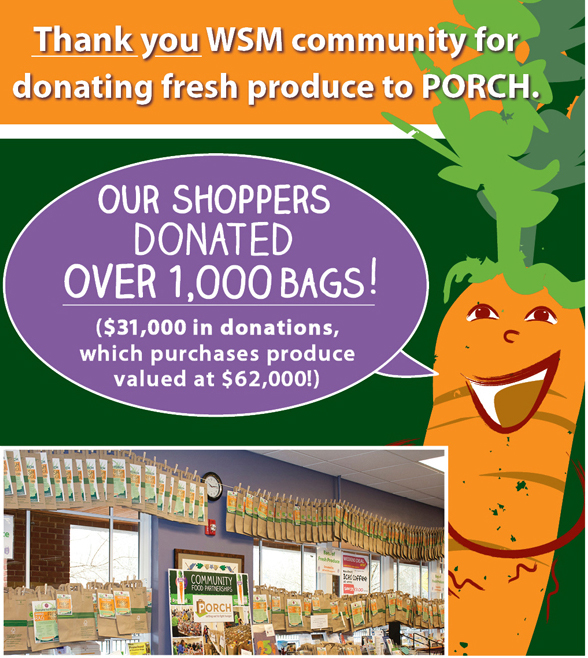 poster with carrot saying thanks