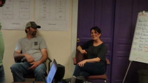 Jeremiah and Carolyn at our staff training